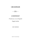 Grammar in Context Proficiency Level English