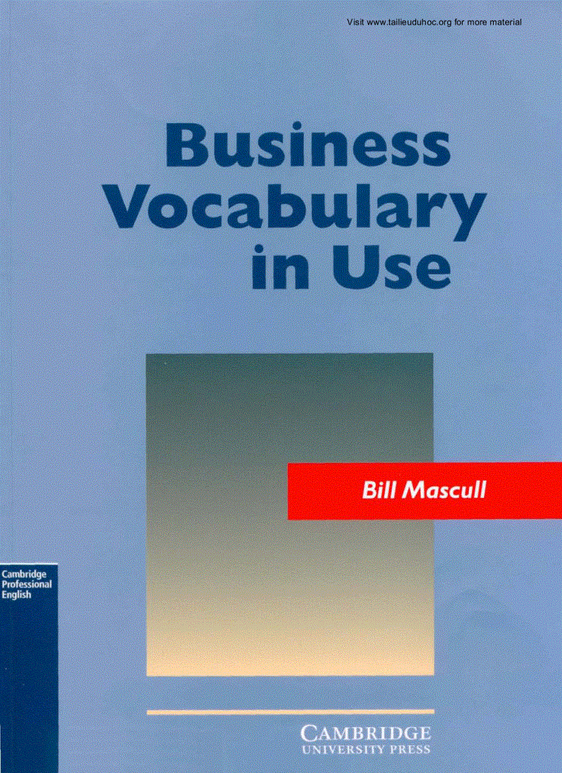 Business Vocabulary In Use