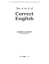 The A to Z of Correct English