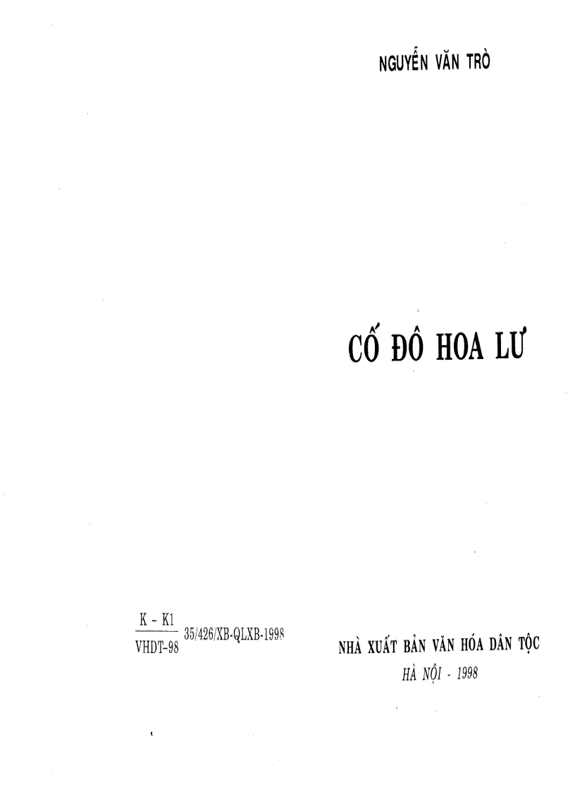 Cố Đô Hoa Lư