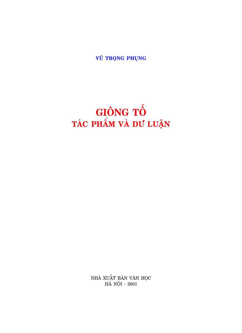 Giông Tố Tác Phẩm Và Dư Luận Phần 1