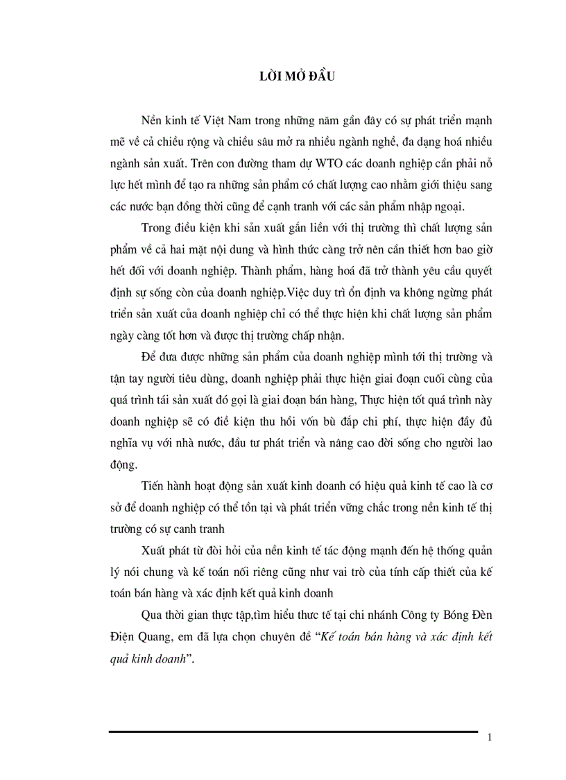 Kế toán bán hàng và xác định kết quả kinh doanh