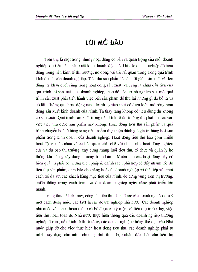 Giải pháp đẩy mạnh tiêu thụ sản phẩm của Công ty DAD