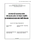 Giải pháp đẩy mạnh hoạt động tín dụng đầu tư phát triển tại Chi nhánh Ngân hàng phát triển Vĩnh Long