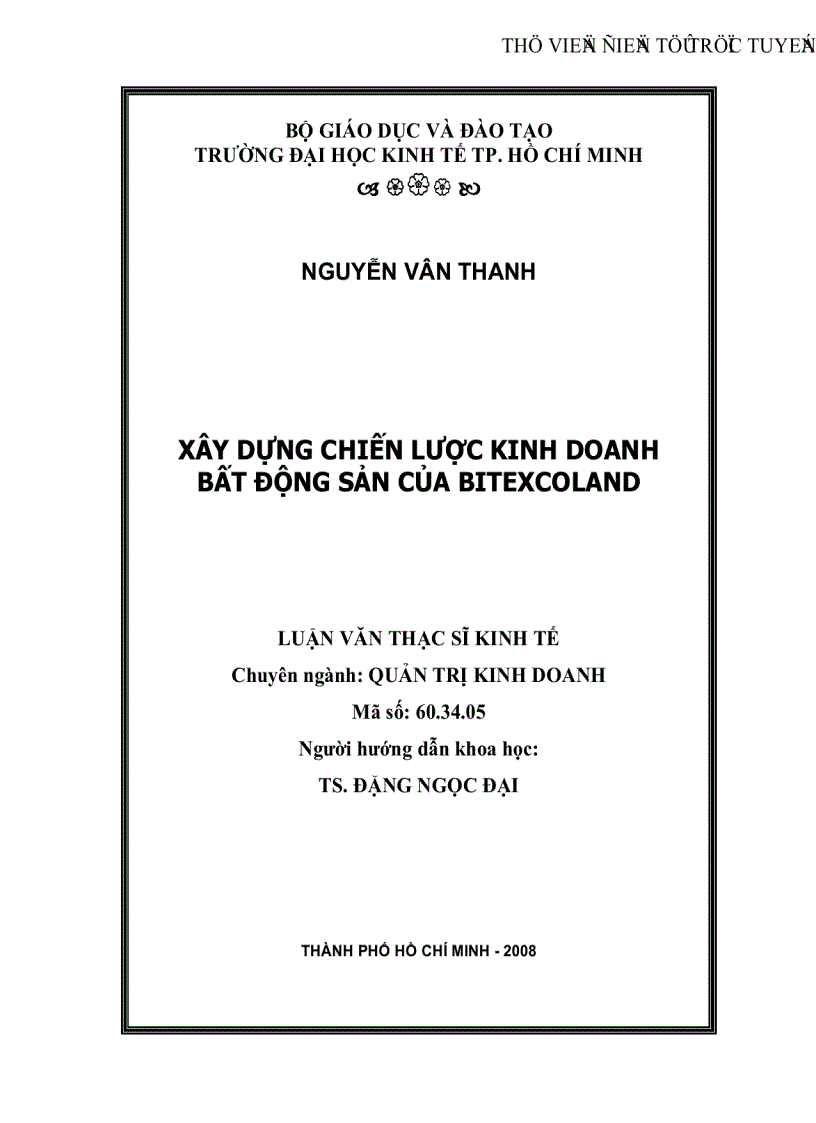 Xây dựng chiến lược kinh doanh bất động sản của Bitexcoland