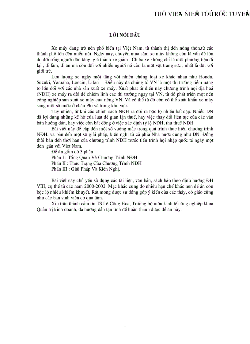 Những Vướng Mắc Trong Quá Trình nội Địa Hóa Xe Máy Giải Pháp Kiến Nghị nội địa hóa Trước Tiến Trình Hội Nhập Quốc Tế