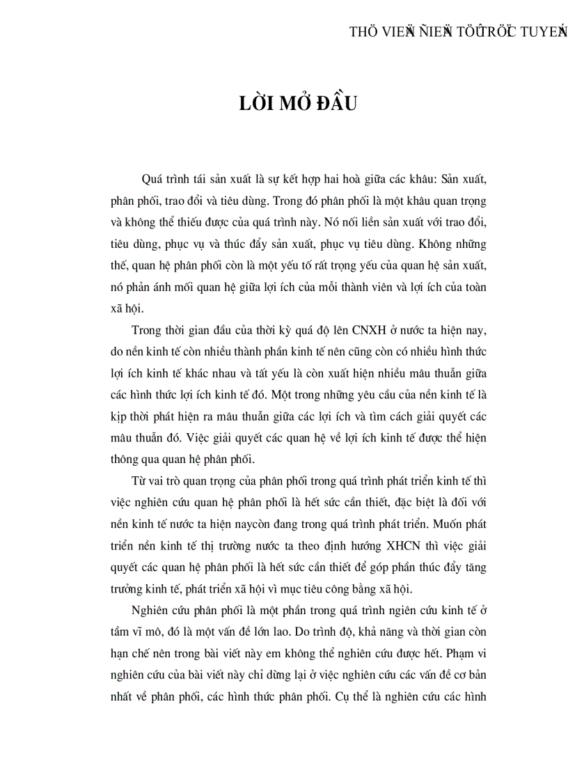 Thực trạng của quá trình phân phối và các giải pháp để nâng cao hoàn thiện quan hệ phân phối ở Việt Nam trong thời gian tới