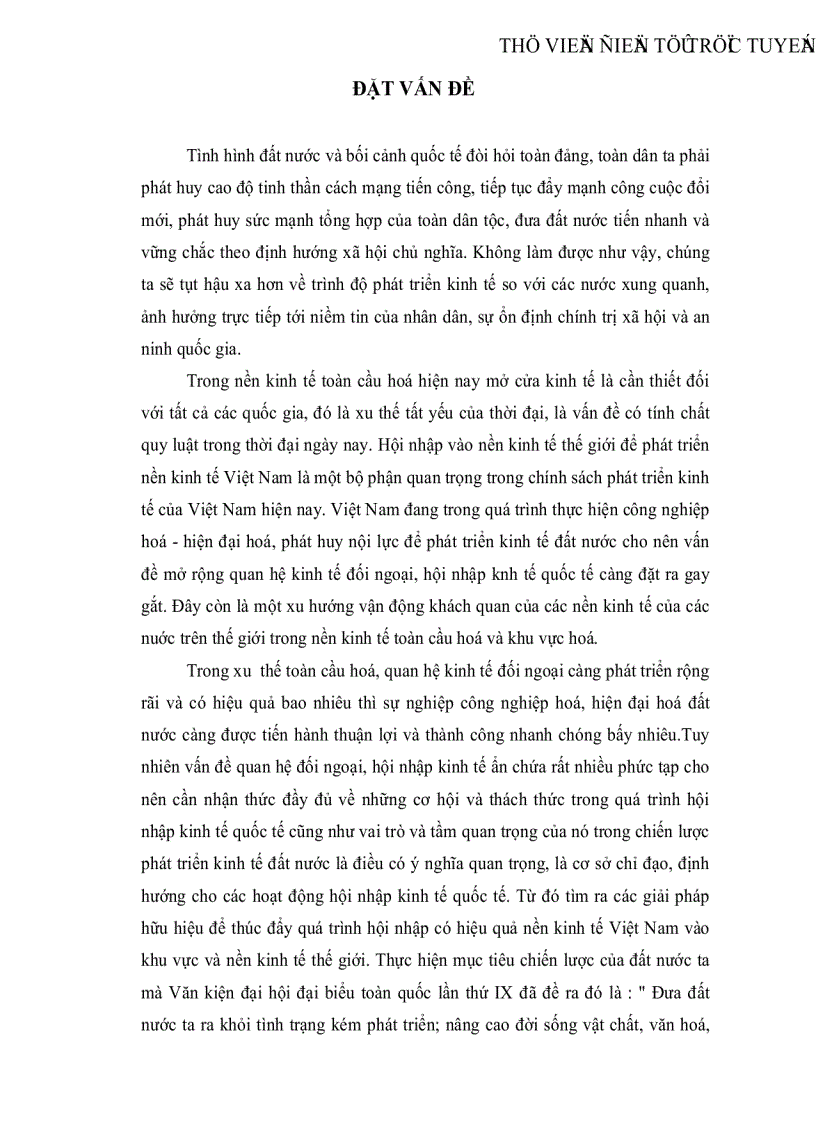 Thực trạng và giải pháp cơ bản để phát triển và nâng cao hiệu quả kinh tế đối ngoại ở Việt Nam từ nay đến 2020