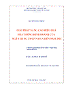 Luận văn thạc sĩ kinh tế Giải pháp nâng cao hiệu quả hoạt động kinh doanh của ngân hàng TMCP Nam Á đến năm 2015