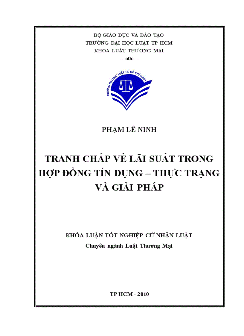 Tranh chấp về lãi suất trong hợp đồng tín dụng Thực trạng và phải pháp