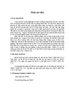 GIỚI THIỆU TỔNG QUAN I Lý do chọn đề tài Nền kinh tế càng phát triển hoạt động đầu tư ngày càng tăng thì các doanh nghiệp đang hoạt động càng có nhu cầu mở rộng phát triển sản xuất và ngà
