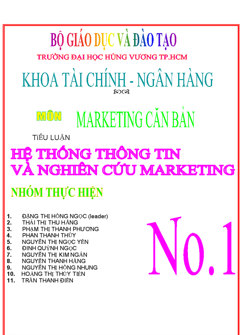 Hệ thống thông tin và nghiên cứu marketing thực trạng công ty Nescafe