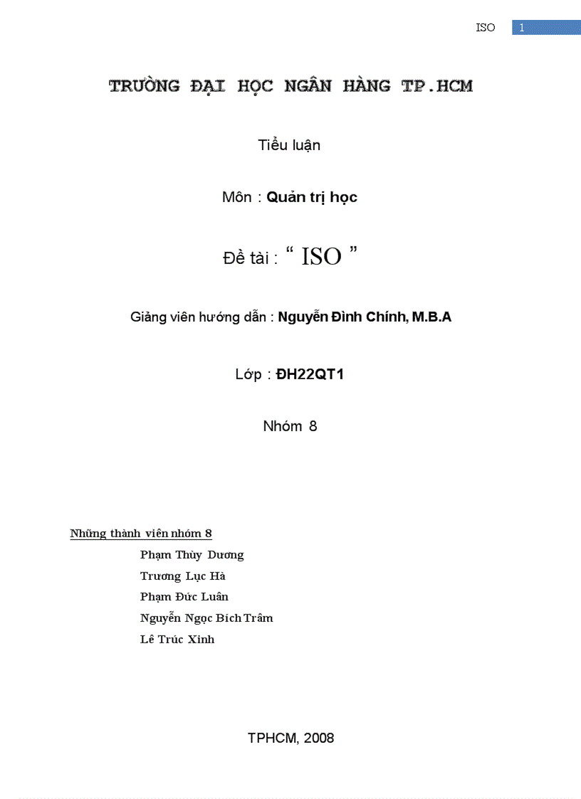 Nghiên cứu tổ chức ISO