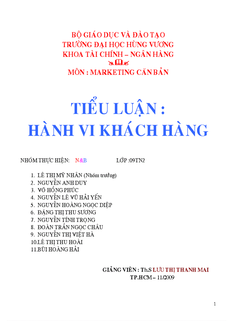 Hành vi khác hàng thực trạng nghiên cứu tại công ty Vinamilk