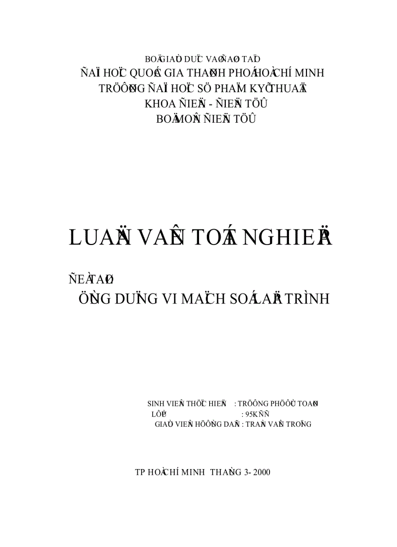 Ứng dụng Mạch vi số lập trình