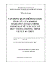 Vận dụng quan điểm dạy học tích cực của robert marzano vào quá trình giảng dạy về các lực cơ học trong chương trình vật lý 10 thpt