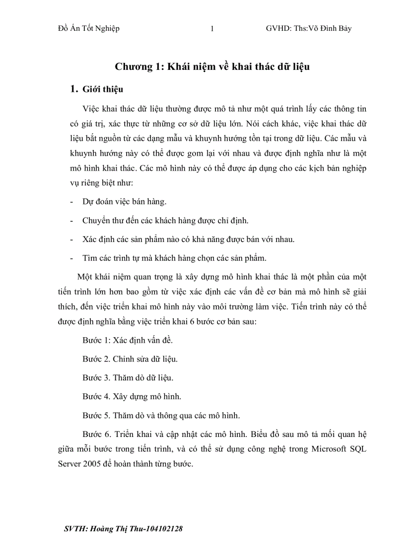 Nghiên cứu datamining trong Microsoft sever 2005