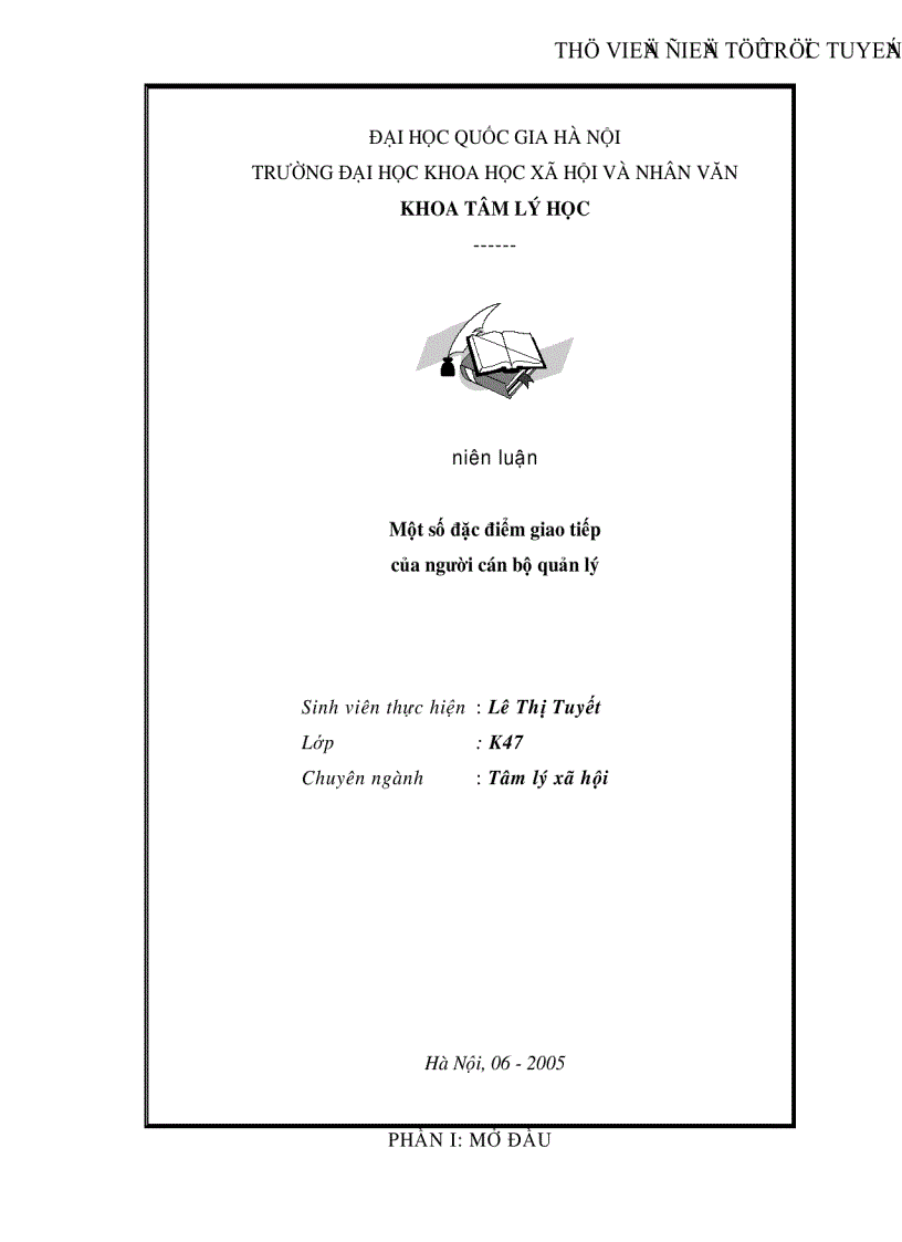 Một số đặc điểm giao tiếp của người cán bộ quản lý