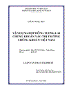 Vận dụng hợp đồng tương lai chứng khoán vào thị trường chứng khoán Việt Nam