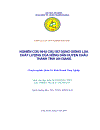 Nghiên cứu nhu cầu sử dụng giống lúa chất lượng của nông dân huyện Châu Thành tỉnh An Giang