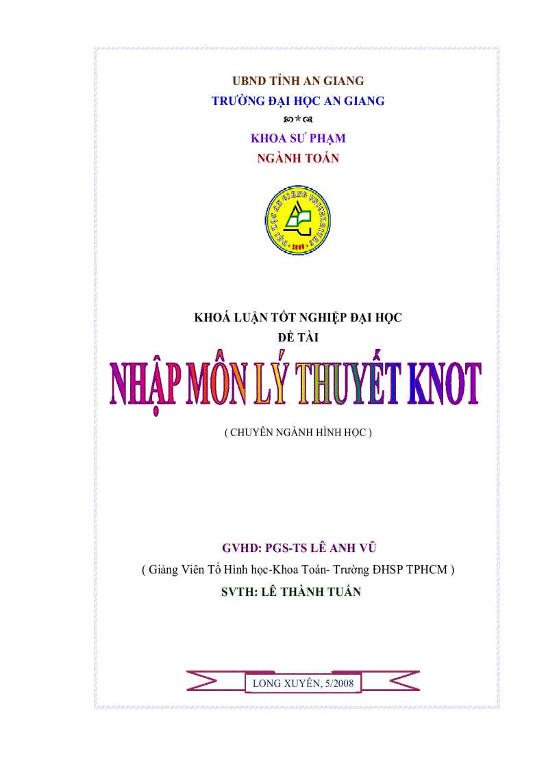 Nhập môn lý thuyết Knot