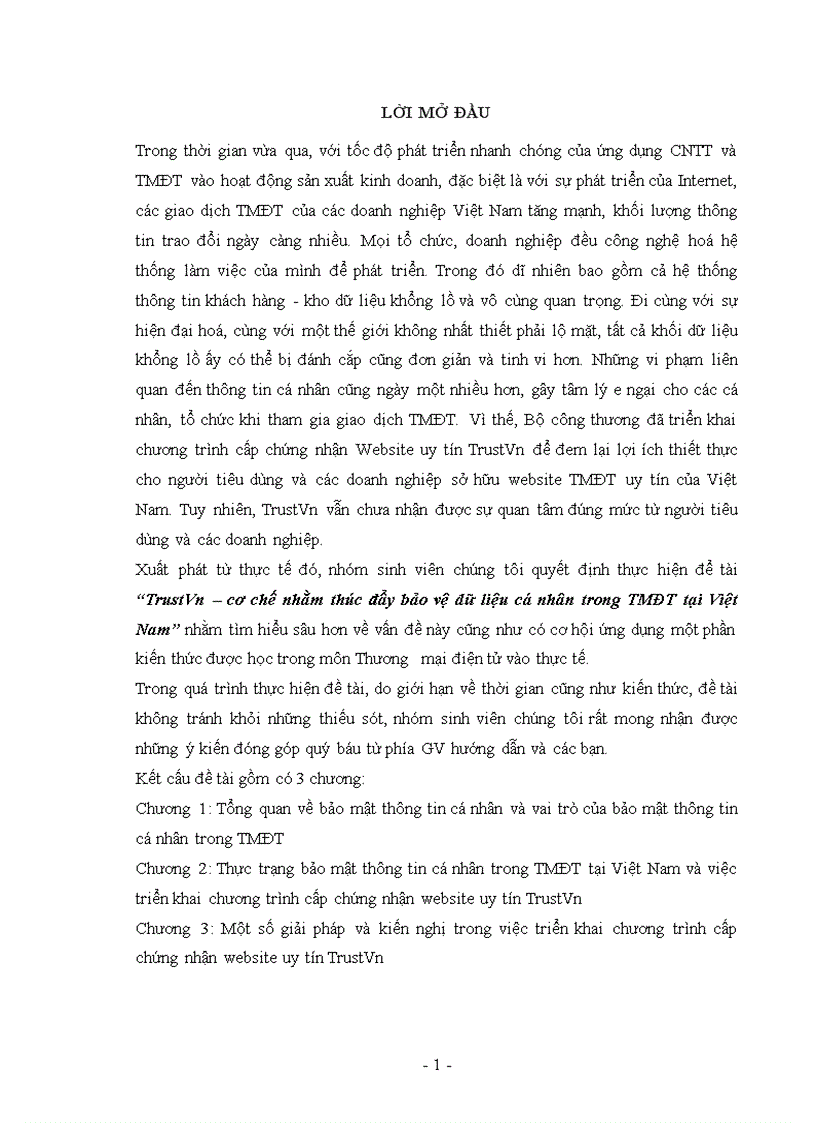 TrustVn cơ chế nhằm thúc đẩy bảo vệ dữ liệu cá nhân trong TMĐT tại Việt Nam