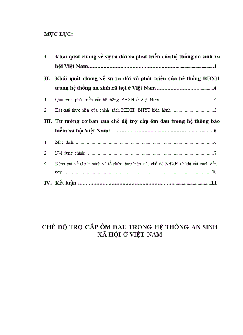 Chế độ trợ cấp ốm đau trong hệ thống an sinh xã hội ở Việt Nam