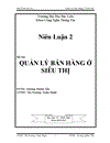 Niên Luận Quản Lý Bán Hàng Ở Siêu Thị