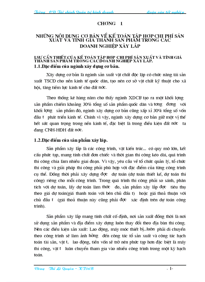Thực trạng công tác kế toán chi phí sản xuất và tính giá thành sản phẩm ở công ty ctgt 124
