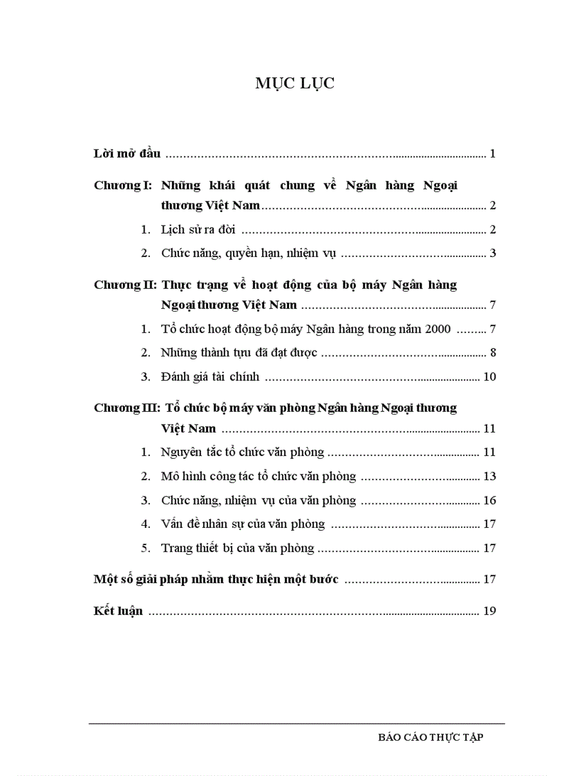 Hoàn thiện một bước hệ thống tổ chức bộ máy văn phòng của Ngân hàng Ngoại thương Việt Nam