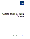 Các sản phẩm tài chính của Ngân hang phát triển châu Á