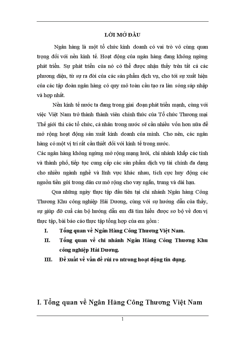 Tại chi nhánh Ngân Hàng Công Thương Khu công nghiệp Hải Dương