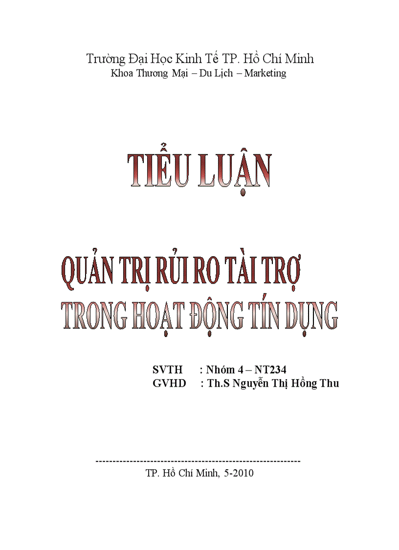 Quản trị rủi ro trong hoạt động kinh doanh của Vietcombank