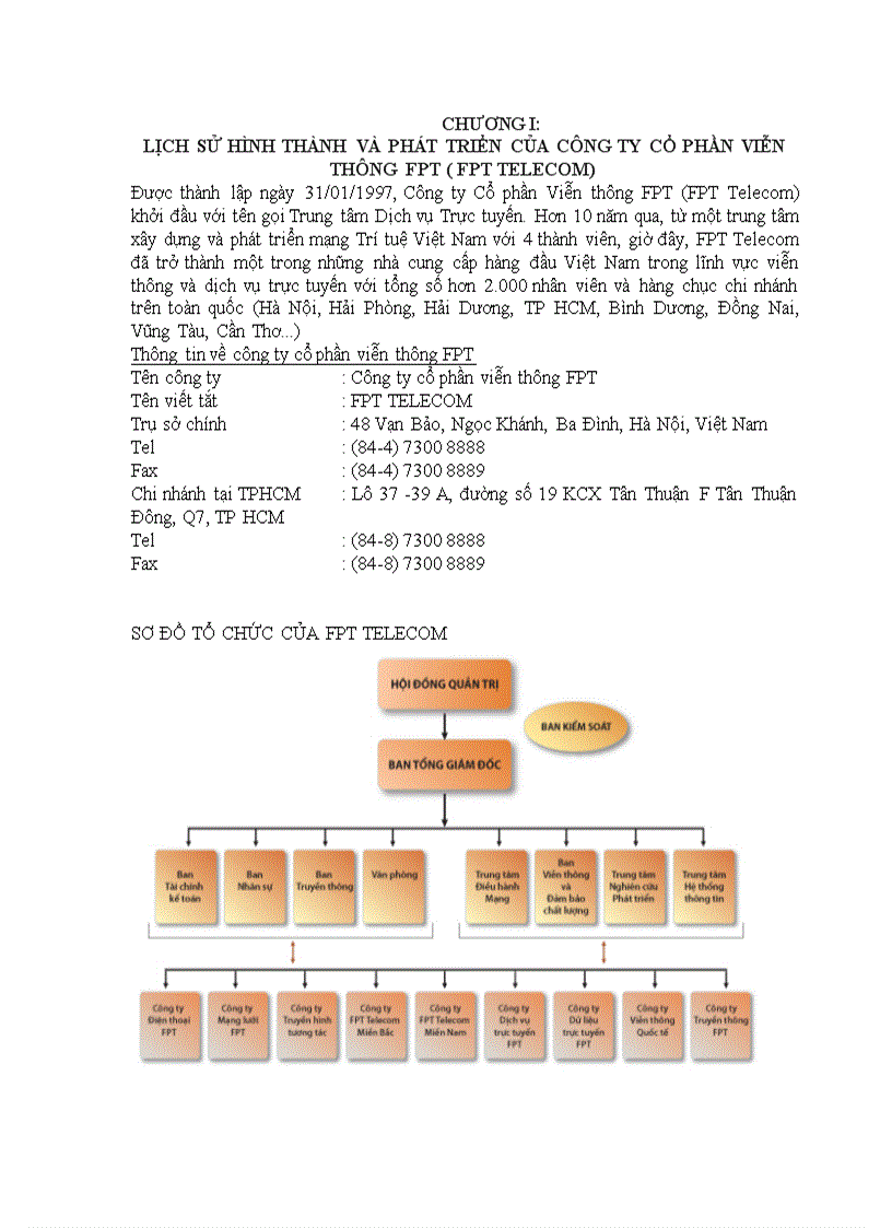 Các mục tiêu và giải pháp chiến lược kinh doanh của công ty fpt telecom đến năm 2015