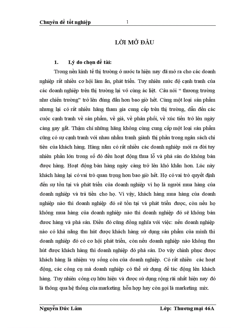 Hoàn thiện hệ thống marketing mix của công ty TNHH thương mại DV Đỉnh Cao Hà Nội