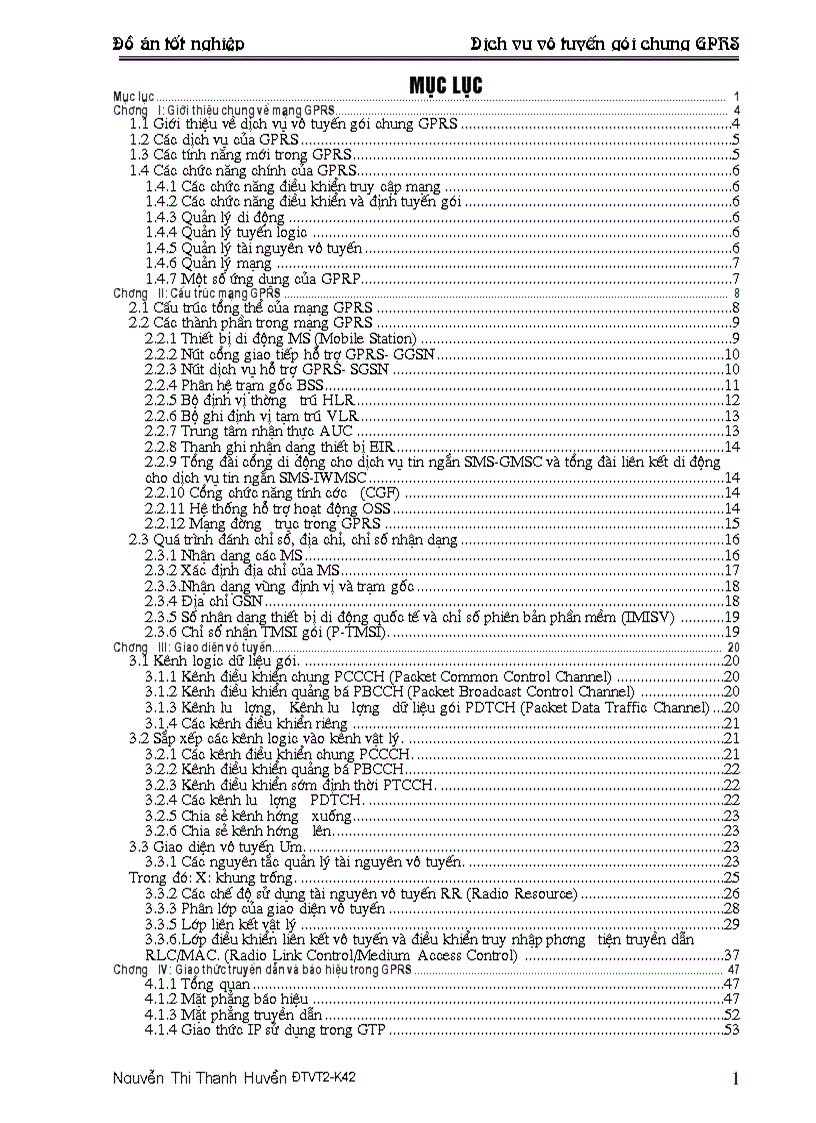 Dịch vụ vụ tuyến gúi chung GPRS