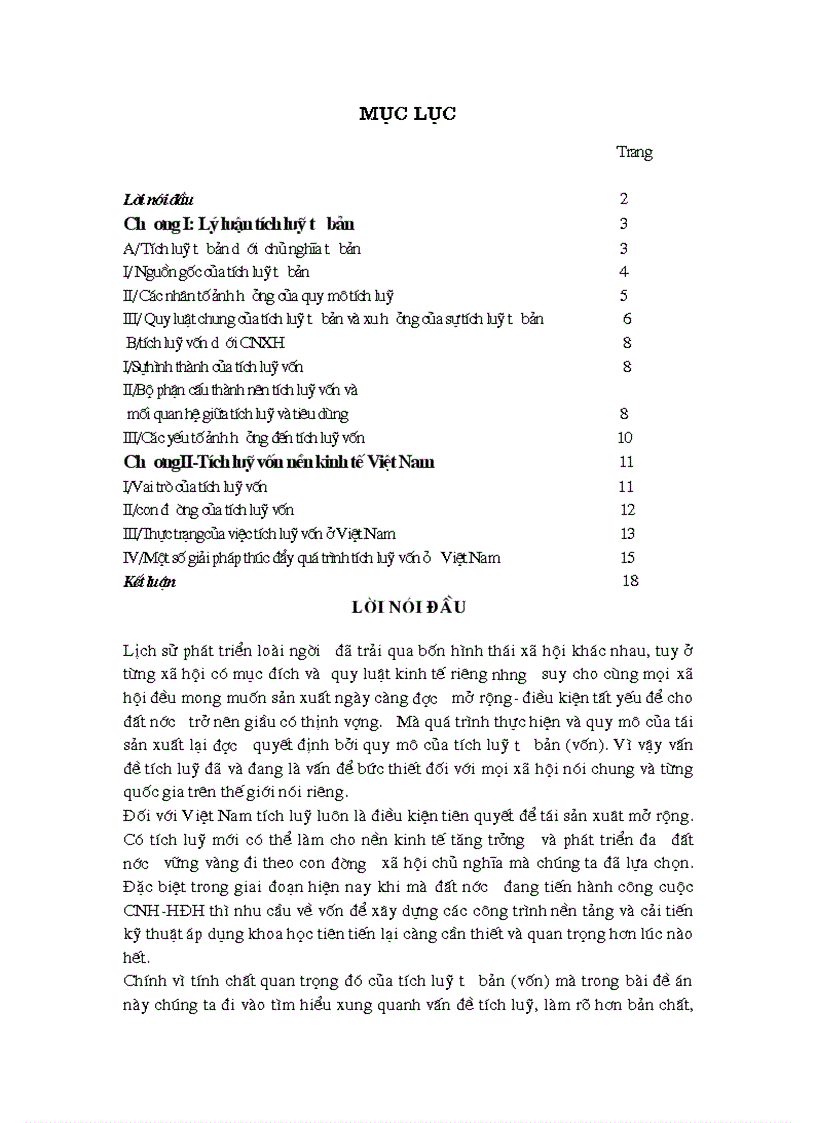 Quy luật chung của tích luỹ tư bản và xu hưởng của sự tích luỹ tư bản