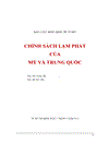 Chính sách lạm phát của mỹ và trung quốc