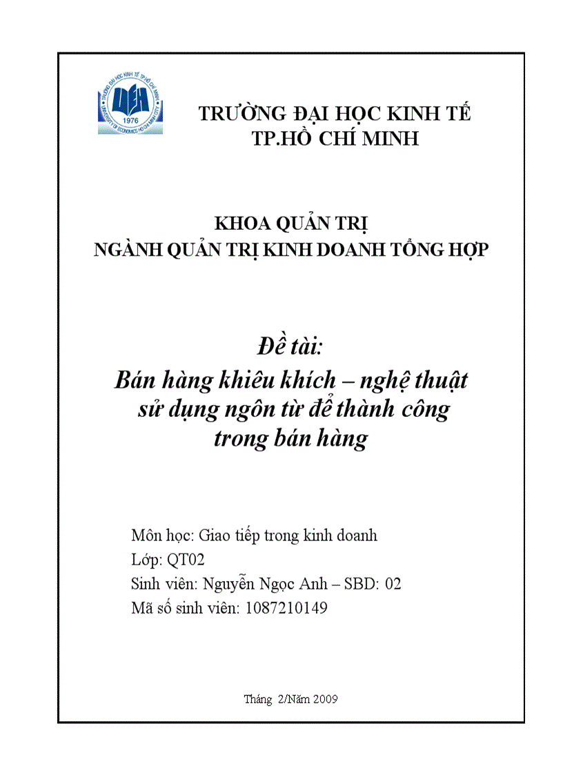 Bán hàng khiêu khích nghệ thuật sử dụng ngôn từ để thành công trong bán hàng