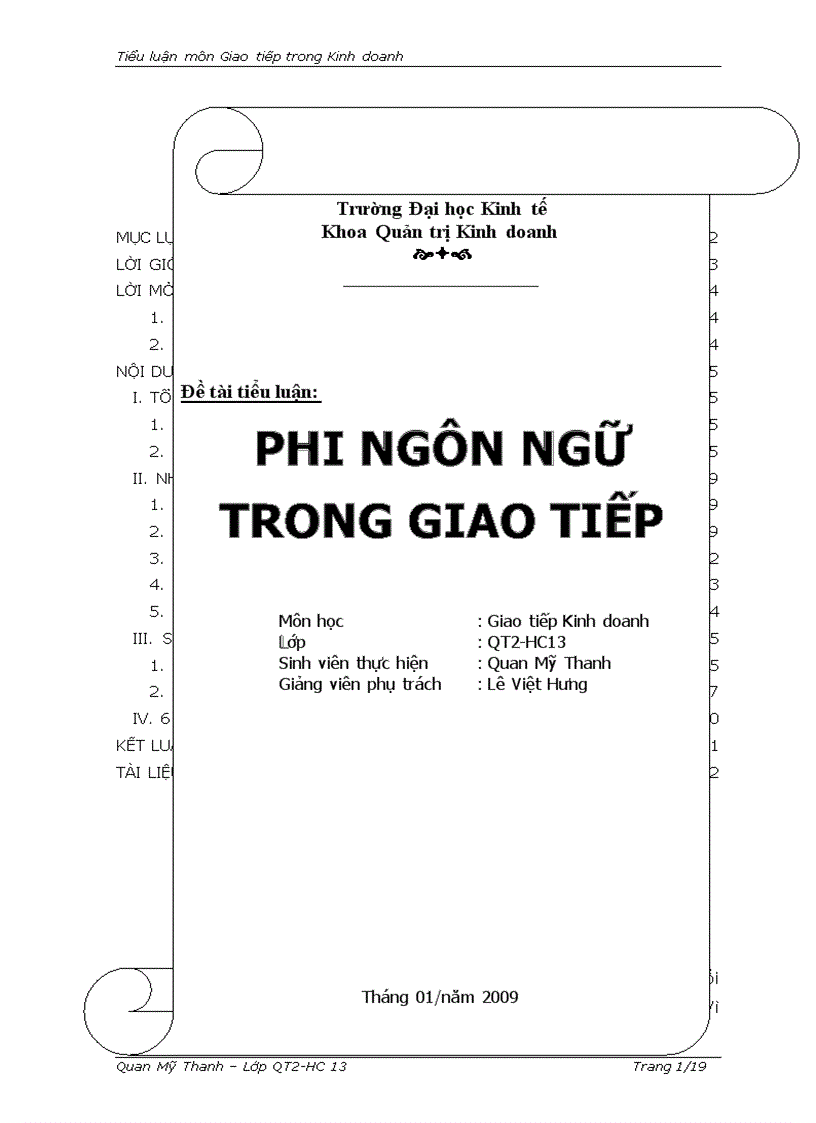 Phi ngôn ngữ trong giao tiếp