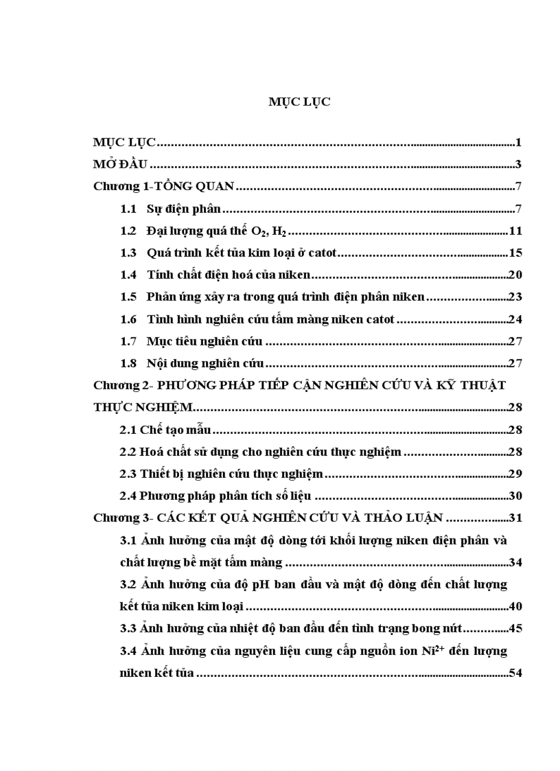 Nghiên cứu ảnh hưởng của môi trường điện phân đến chất lượng tấm màng niken catot trên điện cực trơ titan