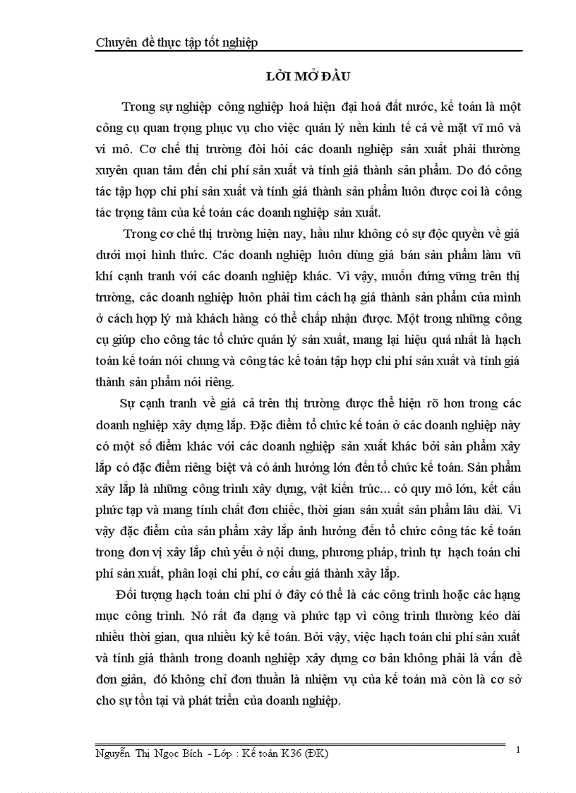 Kế toán chi phí và tính giá thành sản phảm tại Công ty cổ phần phát triển kinh tế Hà Nội