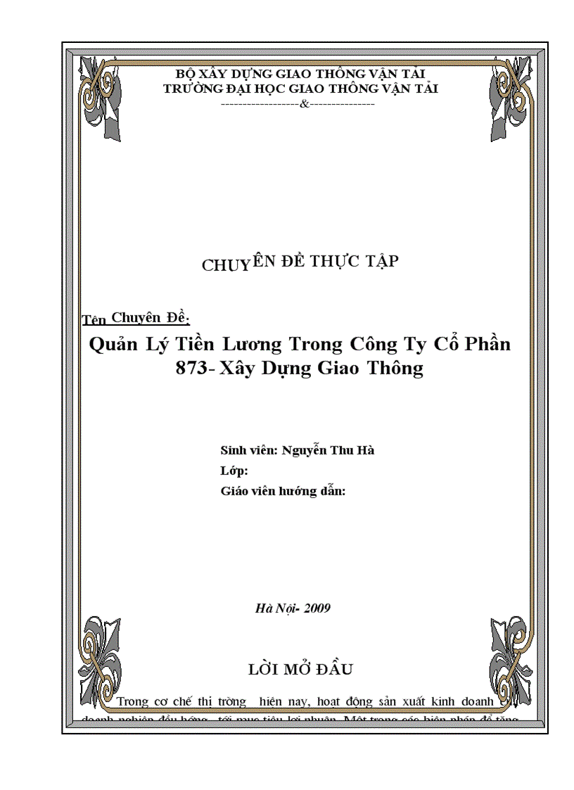 Kế toán tiền lương và các khoản trích theo lương tại công ty cổ phần Vĩnh Hoà