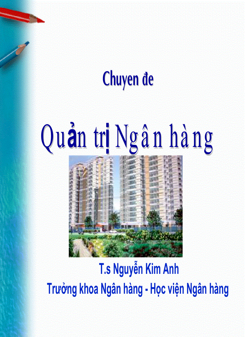 Ngân hàng và quản trị ngân hàng