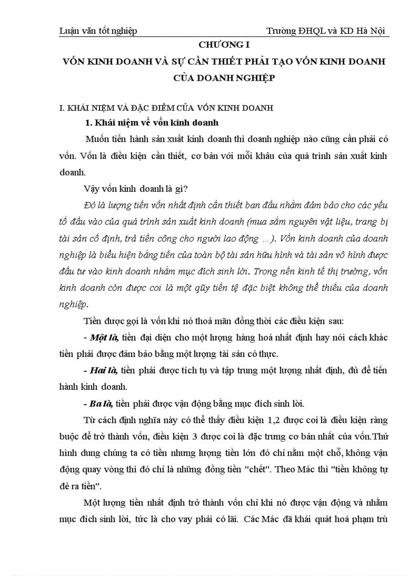Những giải pháp chủ yếu góp phần tạo lập vốn kinh doanh tại công ty cổ phần vật liệu Châu Thành