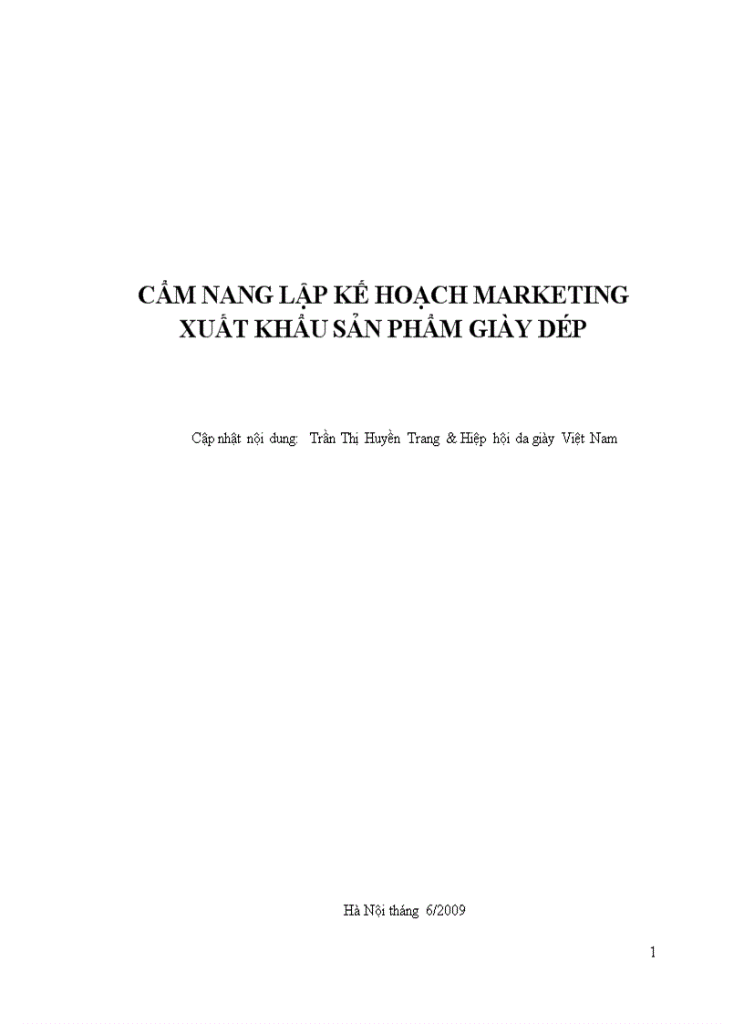 Cẩm nang lập kế hoạch marketing xuất khẩu sản phẩm giày dép