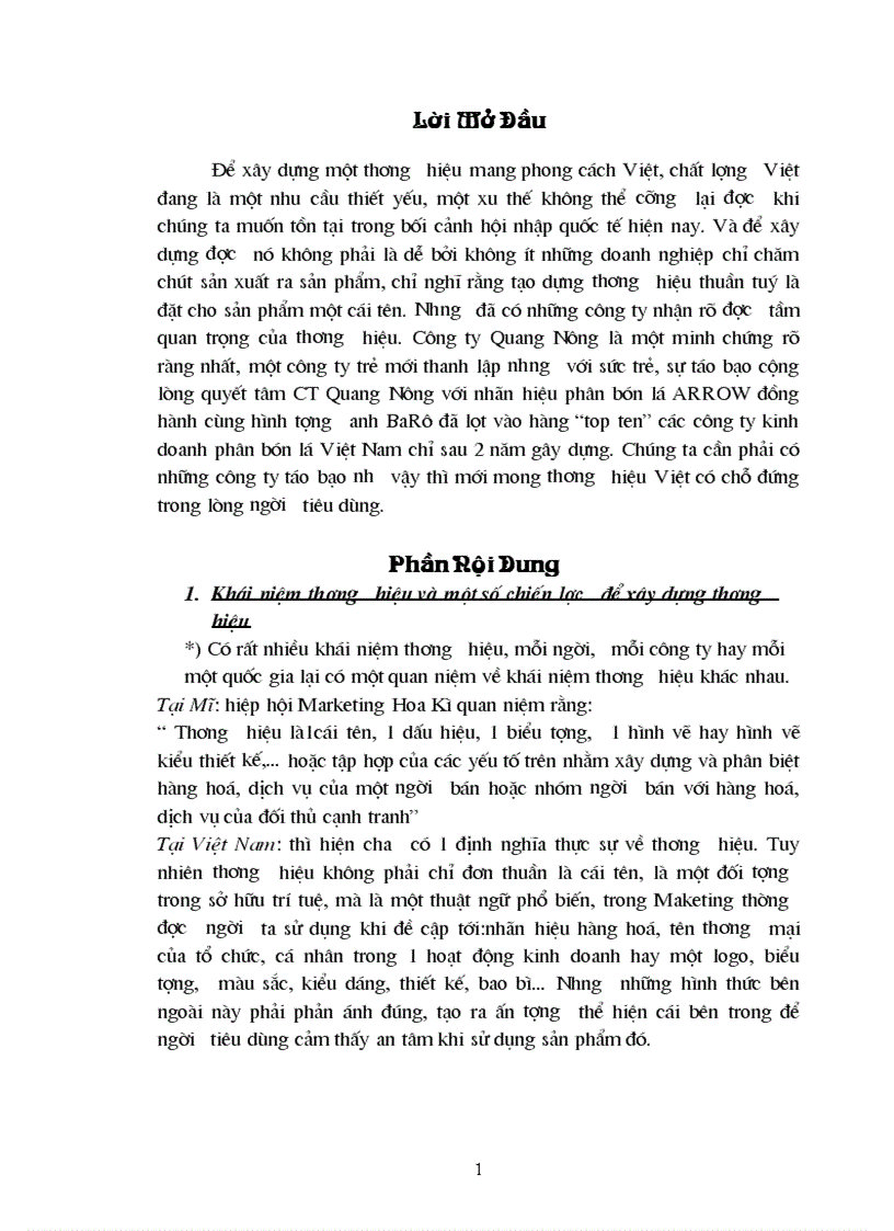 Khái niệm thương hiệu và một số chiến lược để xây dựng thương hiệu top ten