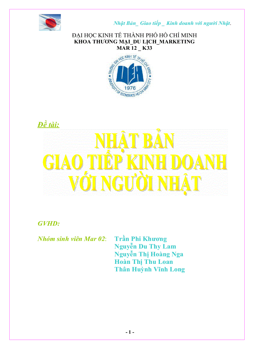 Quản trị học giao tiếp kinh doanh với người Nhật