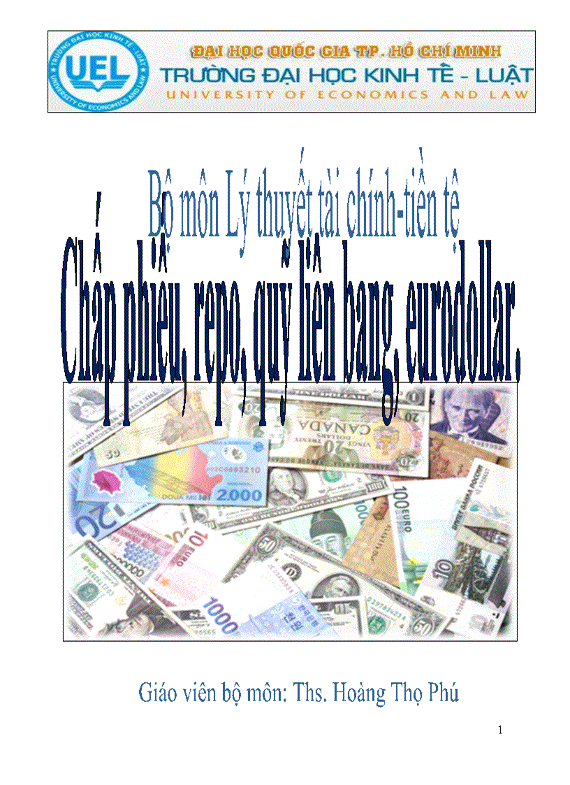 Chấp phiếu Repo quỹ liên bang Eurodollar