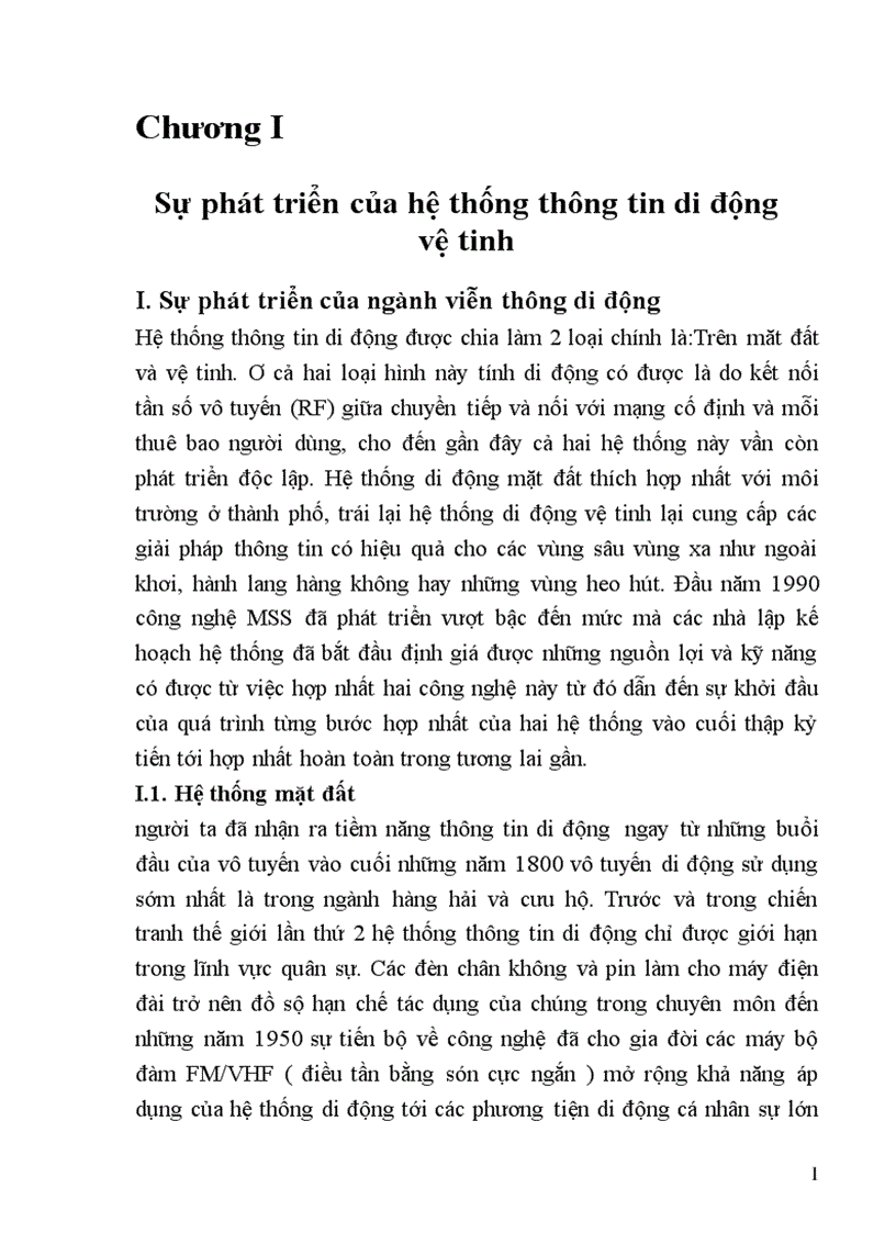 Sự phát triển của hệ thống vệ tinh và phân tích cấu trúc mạng thông tin vệ tinh di động